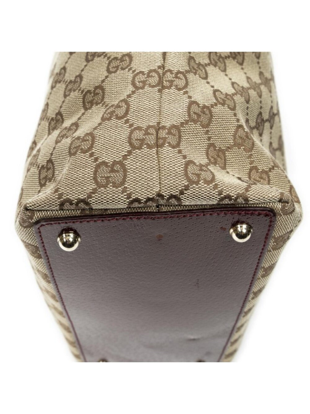 Gucci Eclipse Tote Maroon Beige GG Canvas - Picture 7 of 10